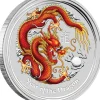 Lunar II Drache 5 Oz Silber farbig 2012*