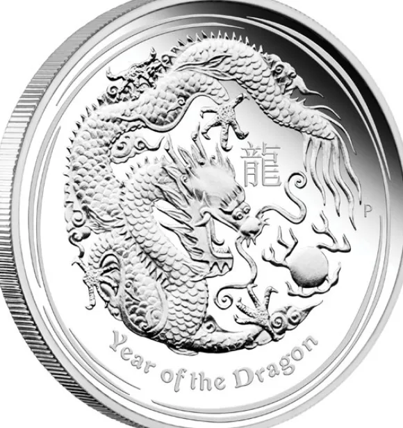 Lunar II Drache 1/2 Oz Silber Proof 2012 +Box +COA*