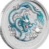 Lunar II Drache - weiß - 1 Oz Silber 2012*