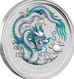 Lunar II Drache - weiß - 1 Oz Silber 2012*