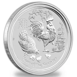 Lunar II - Hahn - 1 KG Silber 2017*