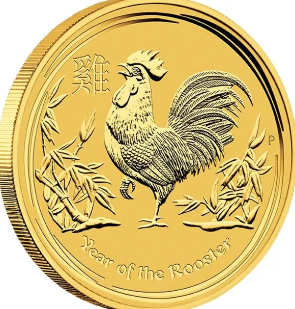Lunar II - Hahn - 1/20 Oz Gold 2017