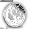 Lunar II - Hahn - 1/2 Oz Silber Proof 2017 +Box +COA*
