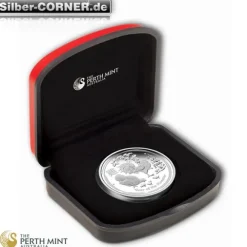 Lunar II - Hahn - 1 Oz Silber 2017 Proof +Box +COA *