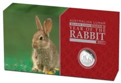 Lunar II Hase 3-Coin Set Silber Proof 2011 +Box +COA*