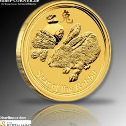 Lunar II Hase 1/2 Oz Gold 2011