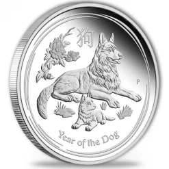 Lunar II - Hund - 3 Coin Set Silber Proof 2018+ Box +COA*