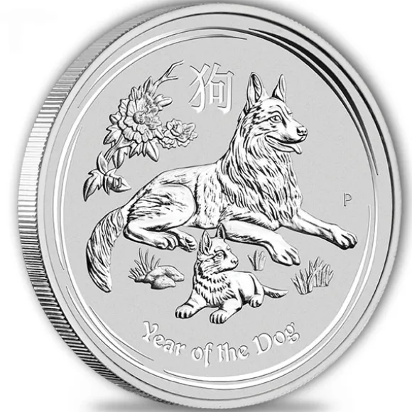 Lunar II - Hund - 10 Kg Silber 2018*