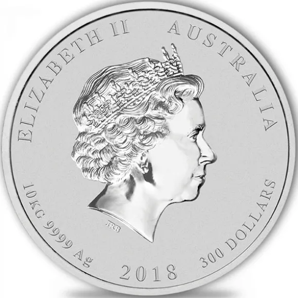 Lunar II - Hund - 10 Kg Silber 2018*