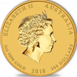 Lunar II - Hund - 2 Oz Gold 2018