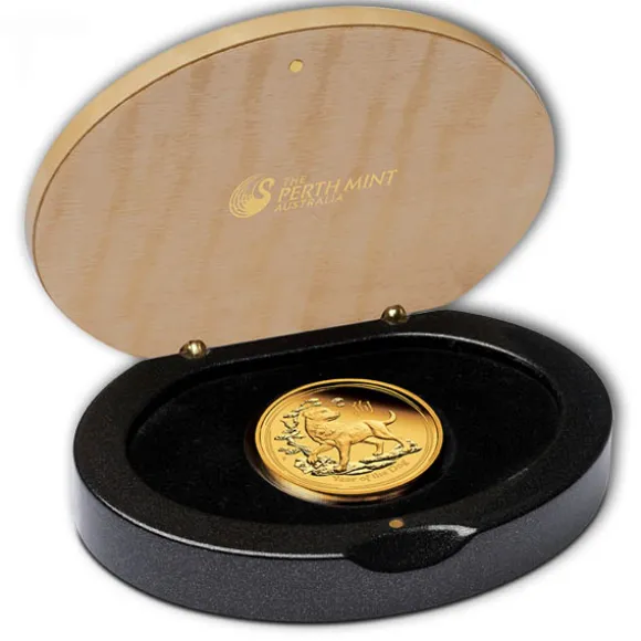 Lunar II - Hund - 1/4 Oz Gold Proof + Box + COA