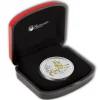Lunar II - Hund - 1 Oz Silber gilded 2018 + Box + CEO*