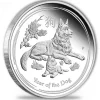 Lunar II - Hund - 1/2 Oz Silber Proof + Box + COA*