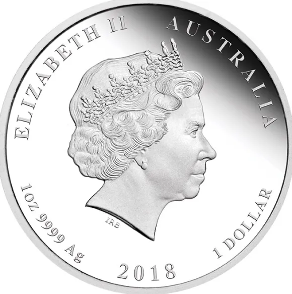 Lunar II - Hund - Typeset 4 x 1 Oz Silber 2018 +Box +COA*