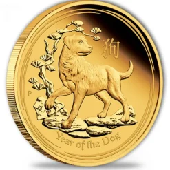 Lunar II- Hund - 1 Unze Gold Proof 2018 + Box + COA