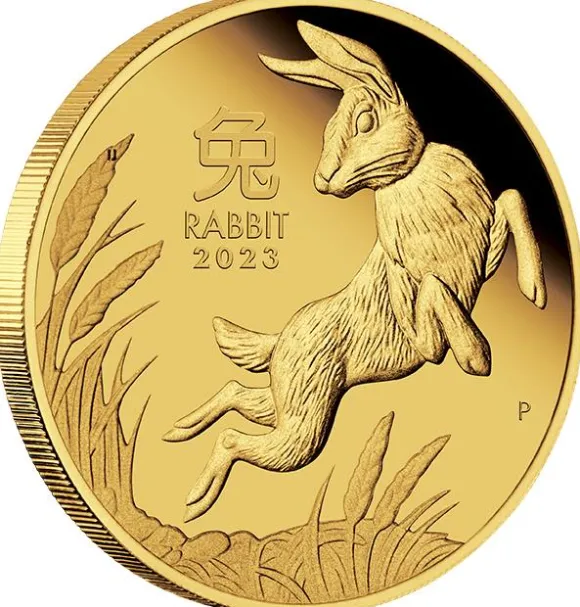Lunar III - Hase - 1/10 Unze Gold Proof 2023 + Box + COA