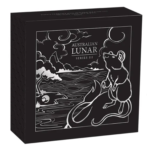 Lunar III Maus 1 Oz Silber farbig Proof 2020*