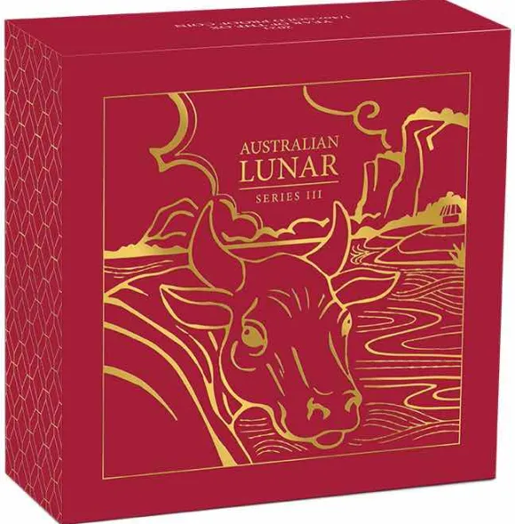 Lunar III - Ochse - 1/4 Oz Gold Proof 2021 +Box +COA