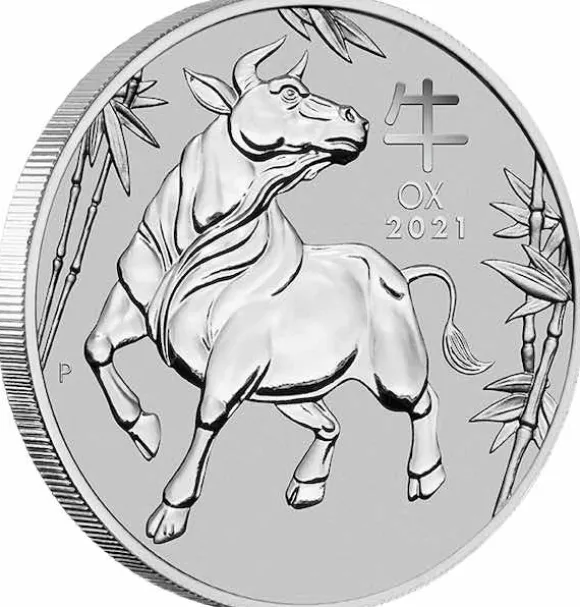 Lunar III - Ochse - 1 Oz Platin 2021