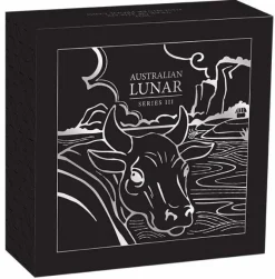 Lunar III - Ochse - 1/2 Oz Silber Proof + Box + COA*