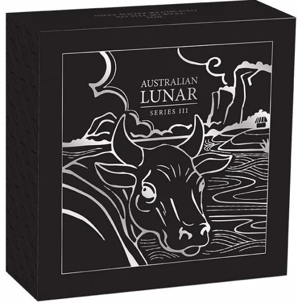 Lunar III - Ochse - 1/2 Oz Silber Proof + Box + COA*