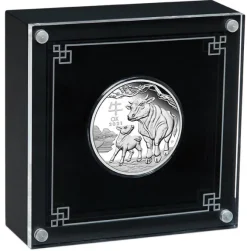 Lunar III - Ochse - 1/2 Oz Silber Proof + Box + COA*