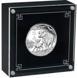 Lunar III - Ochse - 1 Oz Silber Proof + Box + COA*