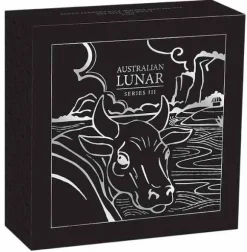 Lunar III - Ochse - 1 Oz Silber Proof farbig +Box +COA*