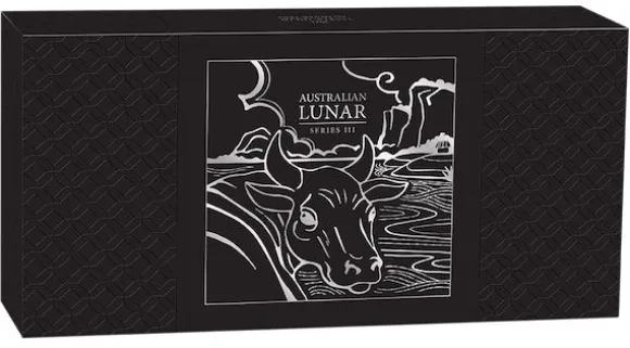 Lunar III - Ochse - Trio 3 x 1 Oz Silber Set + Box + COA*