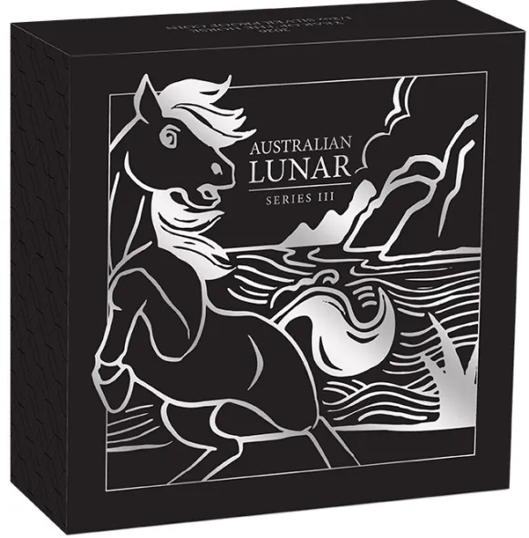 Lunar III 1/2 Oz Proof Silber Pferd 2026