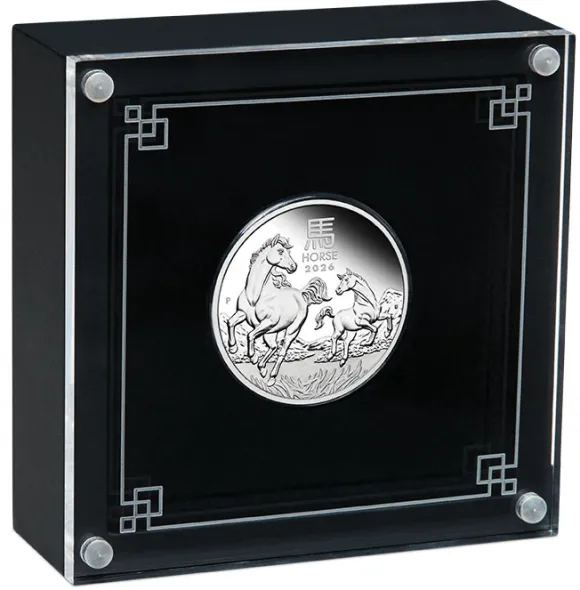 Lunar III 1/2 Oz Proof Silber Pferd 2026