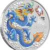 Lunar III 1 Oz Silber Blue Drache im Blister 2024