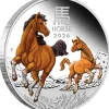 Lunar III Pferd 1 Oz Silber Proof farbig 2026 +Box +COA