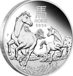 Lunar III Pferd Three Coin Set Silber 2026
