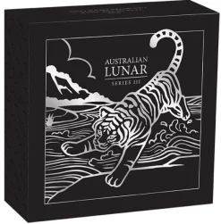 Lunar III - Tiger - 1/2 Oz Silber Proof 2022 + Box +COA*