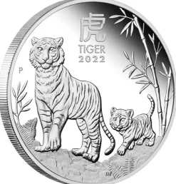 Lunar III - Tiger - 1/2 Oz Silber Proof 2022 + Box +COA*