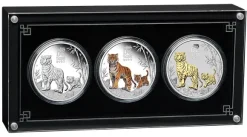 Lunar III - Tiger - Trio Set 2022 +Box +COA *