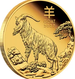Lunar III Ziege 1/4 Oz Gold Proof 2027 + Box + COA