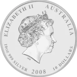 Lunar II - Maus - 10 Unzen Silber 2008 *