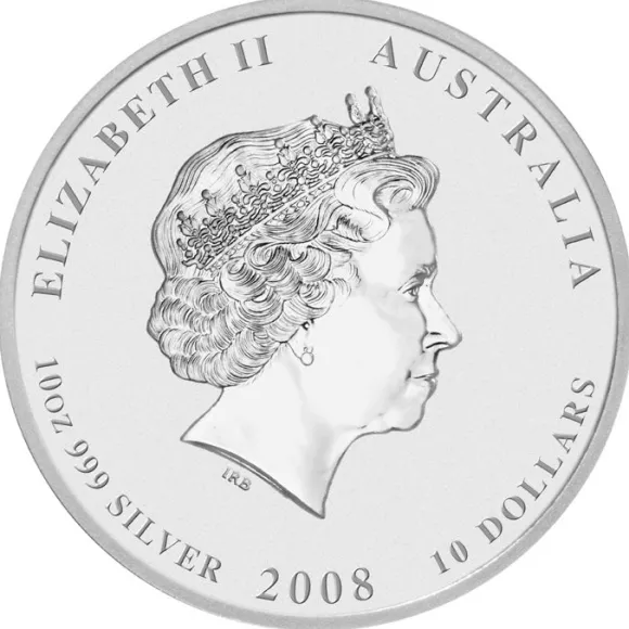 Lunar II - Maus - 10 Unzen Silber 2008 *
