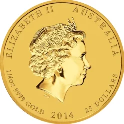 Lunar II Pferd 1/4 Oz Gold 2014