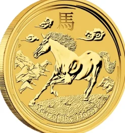 Lunar II Pferd 2 Oz Gold 2014