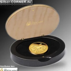 Lunar II Pferd 1/10 Oz Gold Proof + Box + CoA 2014