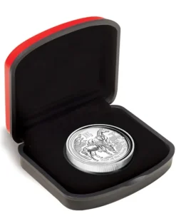 Lunar II - Pferd - 1 Oz Silber High Relief 2014 +Box +COA*