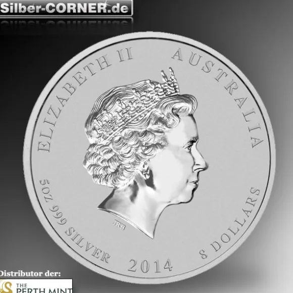 Lunar II - Pferd - 5 Unzen Silber 2014 *