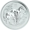 Lunar II - Pferd - 1 Unze Silber Privy Mark 2014 *