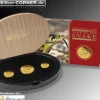 Lunar II Schlange 3-Coin-Set Proof Gold Proof + Box + COA