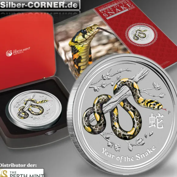 Lunar II Schlange 1 Kg Silber Gemstone 2015 + Box + CoA*