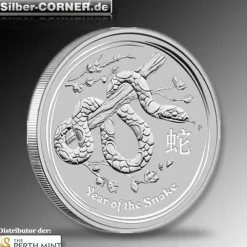 Lunar II - Schlange - 10 KG Silbermünze 2013 *