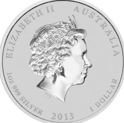 Lunar II - Schlange - 1 Oz Silber Privy Mark 2013 *